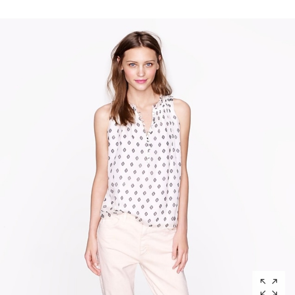 Silk J. Crew top blouse
